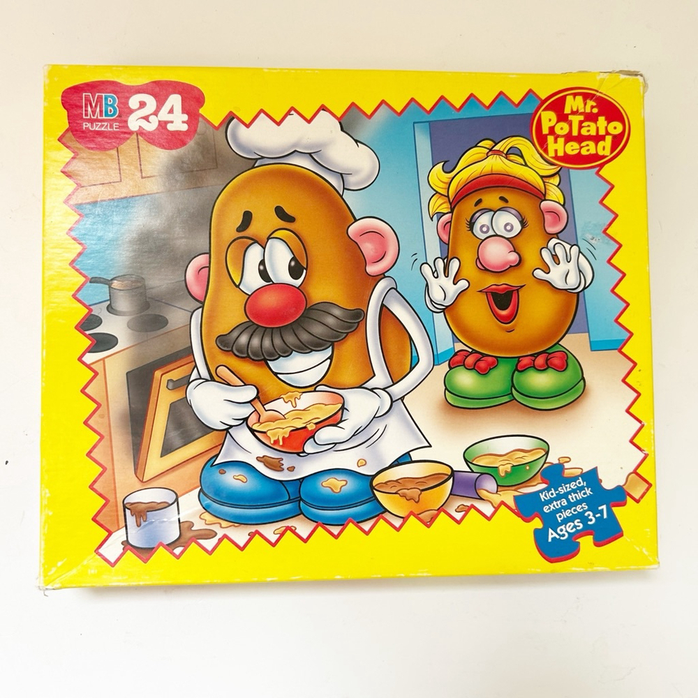 Vintage Mr. Potato Head Puzzle 24 Pieces 1998 Pre-School Mr. & Mrs. Potato Head